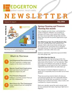 First page of May 2026 Newsletter