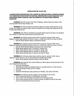 First page of Resolution No. 05-09-19D, the City’s copy