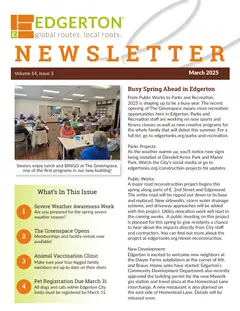 First page of March 2025 Newsletter