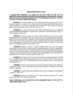 First page of Resolution No. 03-12-20A, the City’s copy
