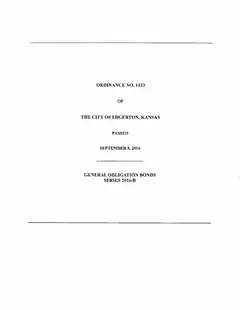 First page of Ordinance No. 1033, the City’s copy