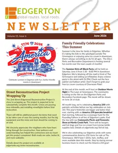 First page of June 2026 Newsletter