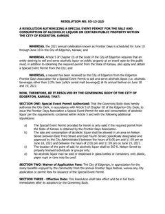 First page of Resolution No. 05-13-21D, the City’s copy