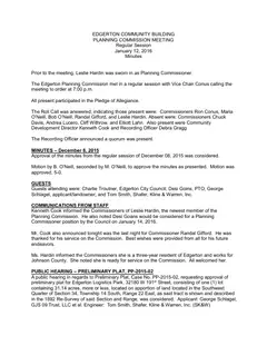First page of the minutes